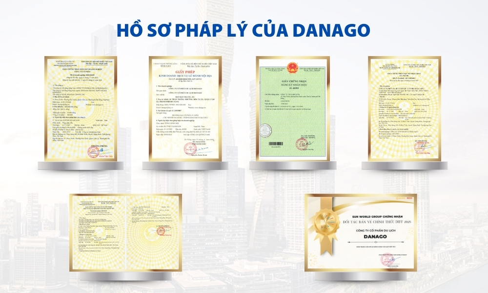 Giấy tờ pháp lý công ty du lịch Đà Nẵng DANAGO